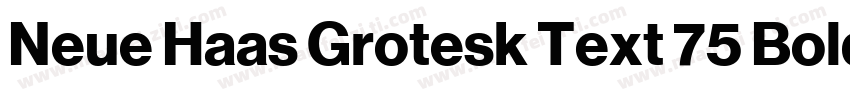 Neue Haas Grotesk Text 75 Bold字体转换